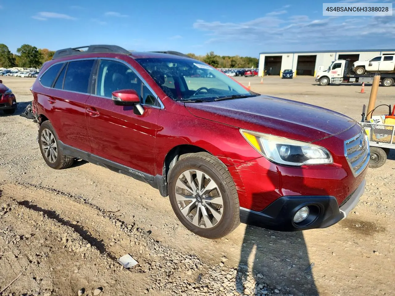 2017 SUBARU OUTBACK VIN 4S4BSANC6H3388028 — фото 4