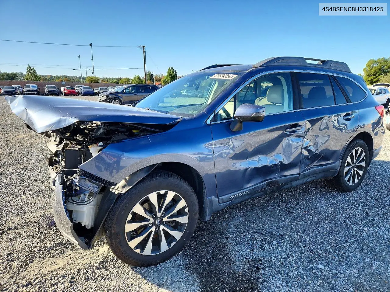 SUBARU OUTBACK 2017, VIN 4S4BSENC8H3318425