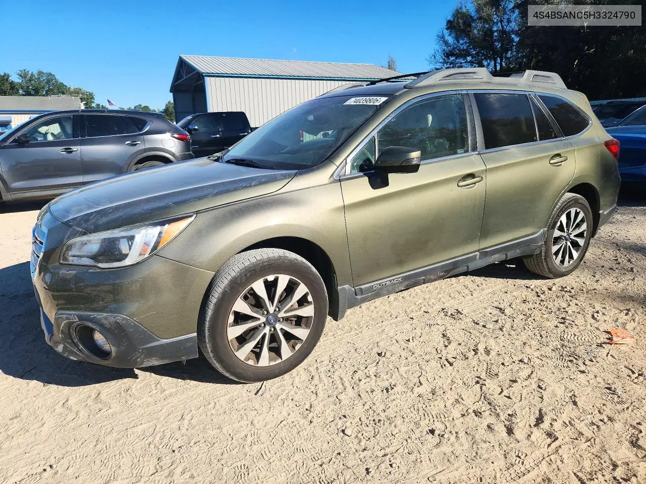 SUBARU OUTBACK 2017, VIN 4S4BSANC5H3324790