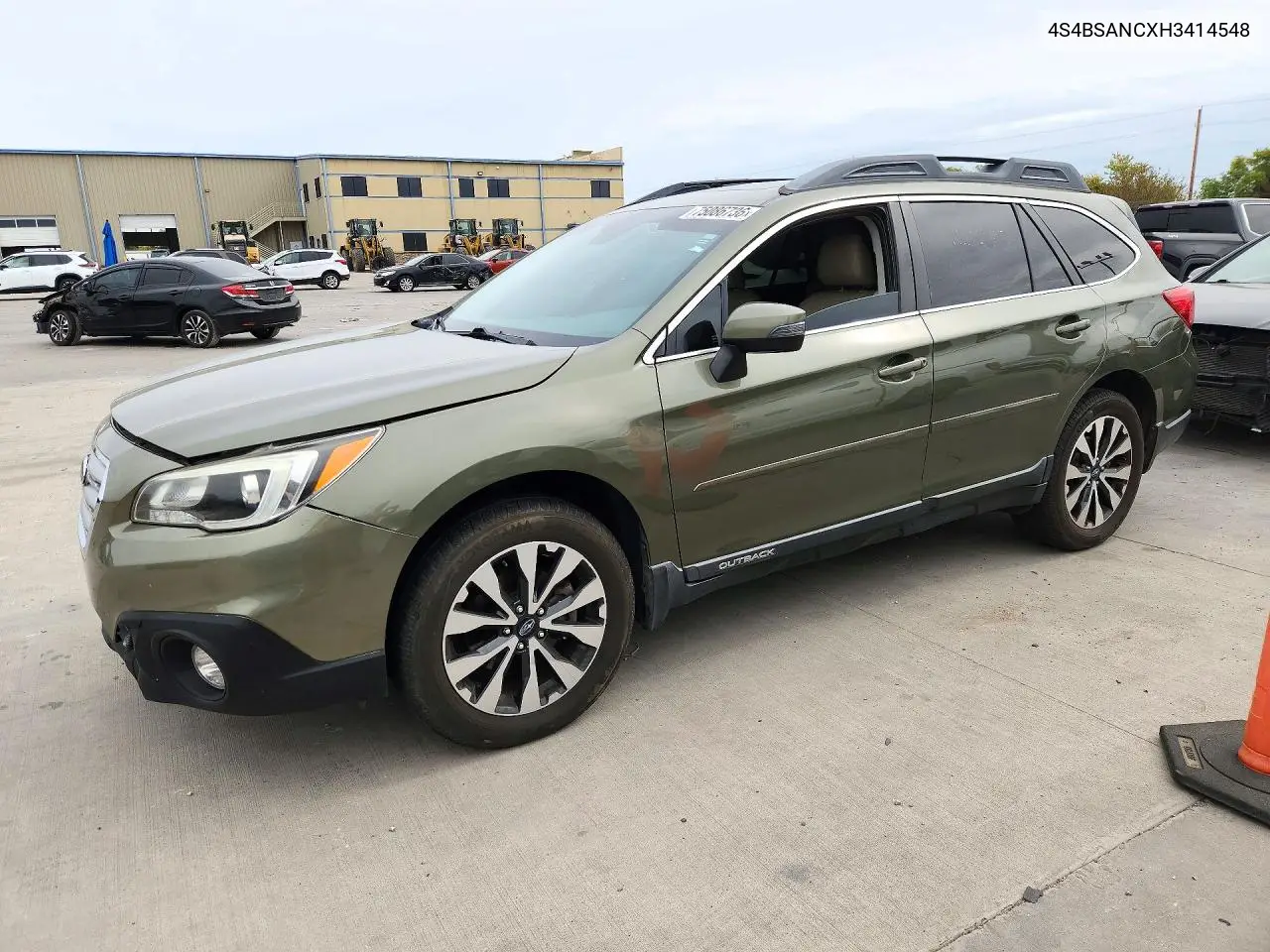 SUBARU OUTBACK 2017, VIN 4S4BSANCXH3414548