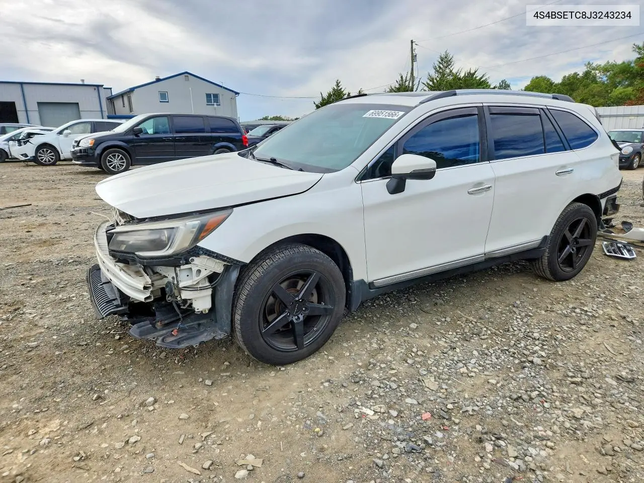 SUBARU OUTBACK 2018, VIN 4S4BSETC8J3243234