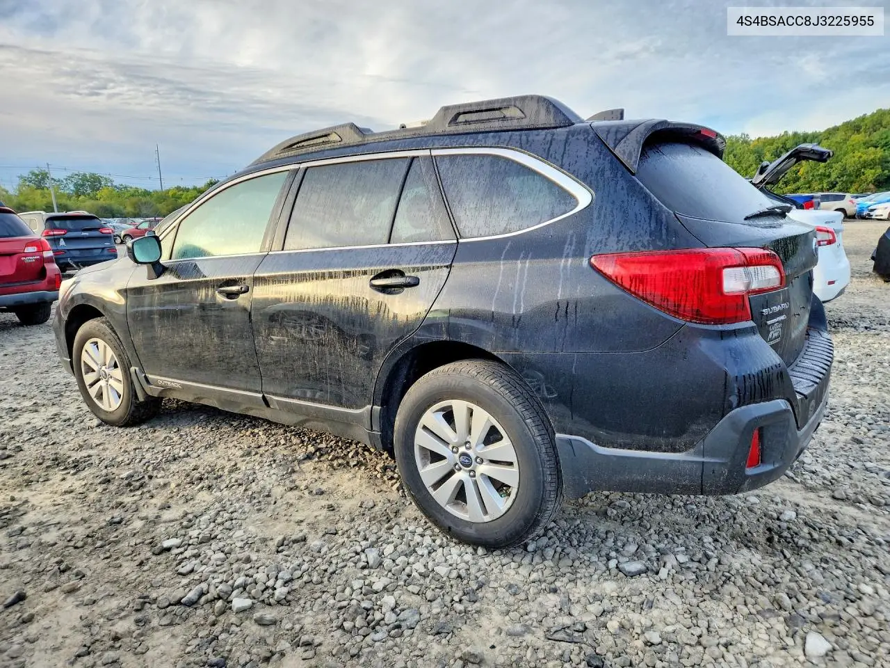 SUBARU OUTBACK 2018, VIN 4S4BSACC8J3225955