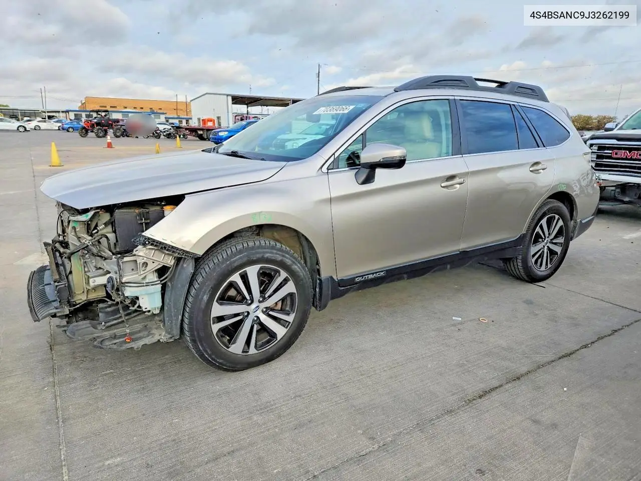 SUBARU OUTBACK 2018, VIN 4S4BSANC9J3262199