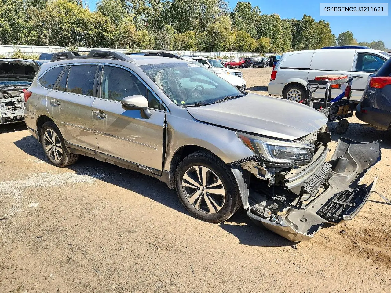 2018 SUBARU OUTBACK VIN 4S4BSENC2J3211621 — фото 4