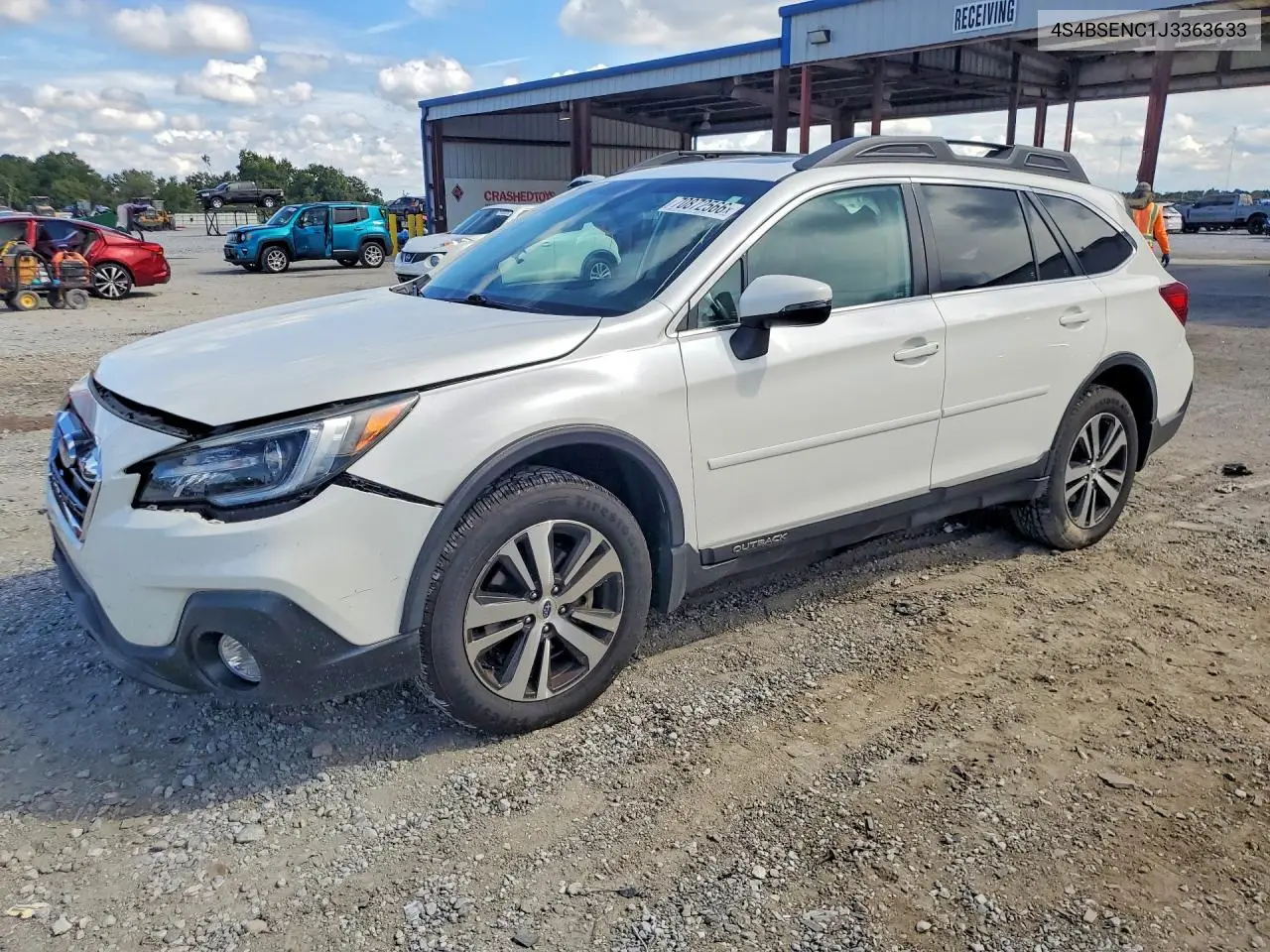 SUBARU OUTBACK 2018, VIN 4S4BSENC1J3363633