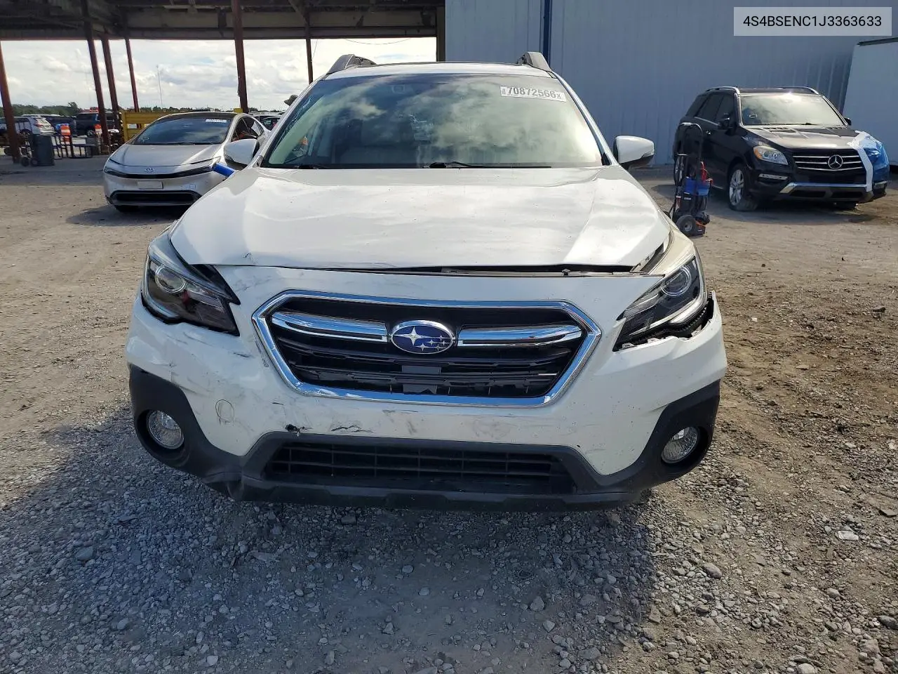 2018 SUBARU OUTBACK VIN 4S4BSENC1J3363633 — фото 5