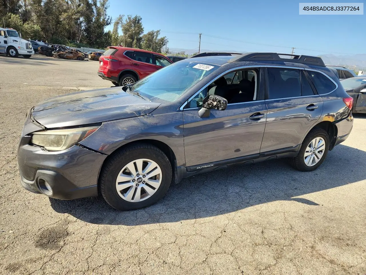 SUBARU OUTBACK 2018, VIN 4S4BSADC8J3377264