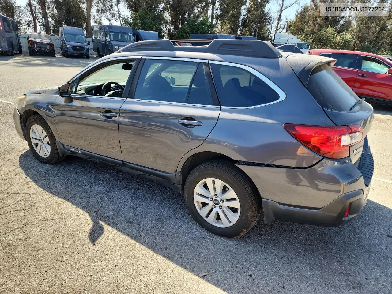 2018 SUBARU OUTBACK VIN 4S4BSADC8J3377264 — фото 2