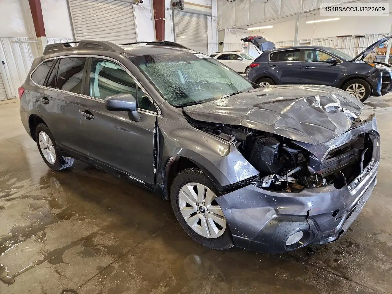 2018 SUBARU OUTBACK VIN 4S4BSACC3J3322609 — фото 4