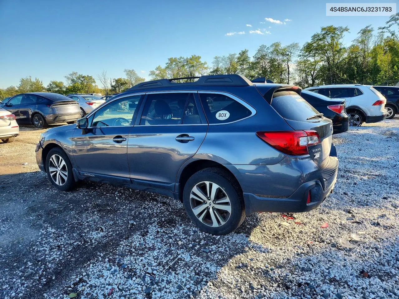 2018 SUBARU OUTBACK VIN 4S4BSANC6J3231783 — фото 2