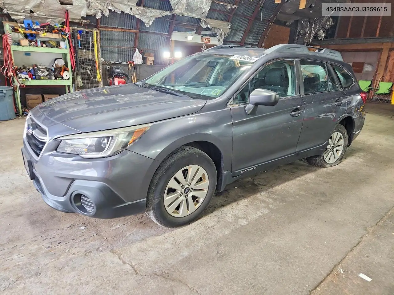 SUBARU OUTBACK 2018, VIN 4S4BSAAC3J3359615