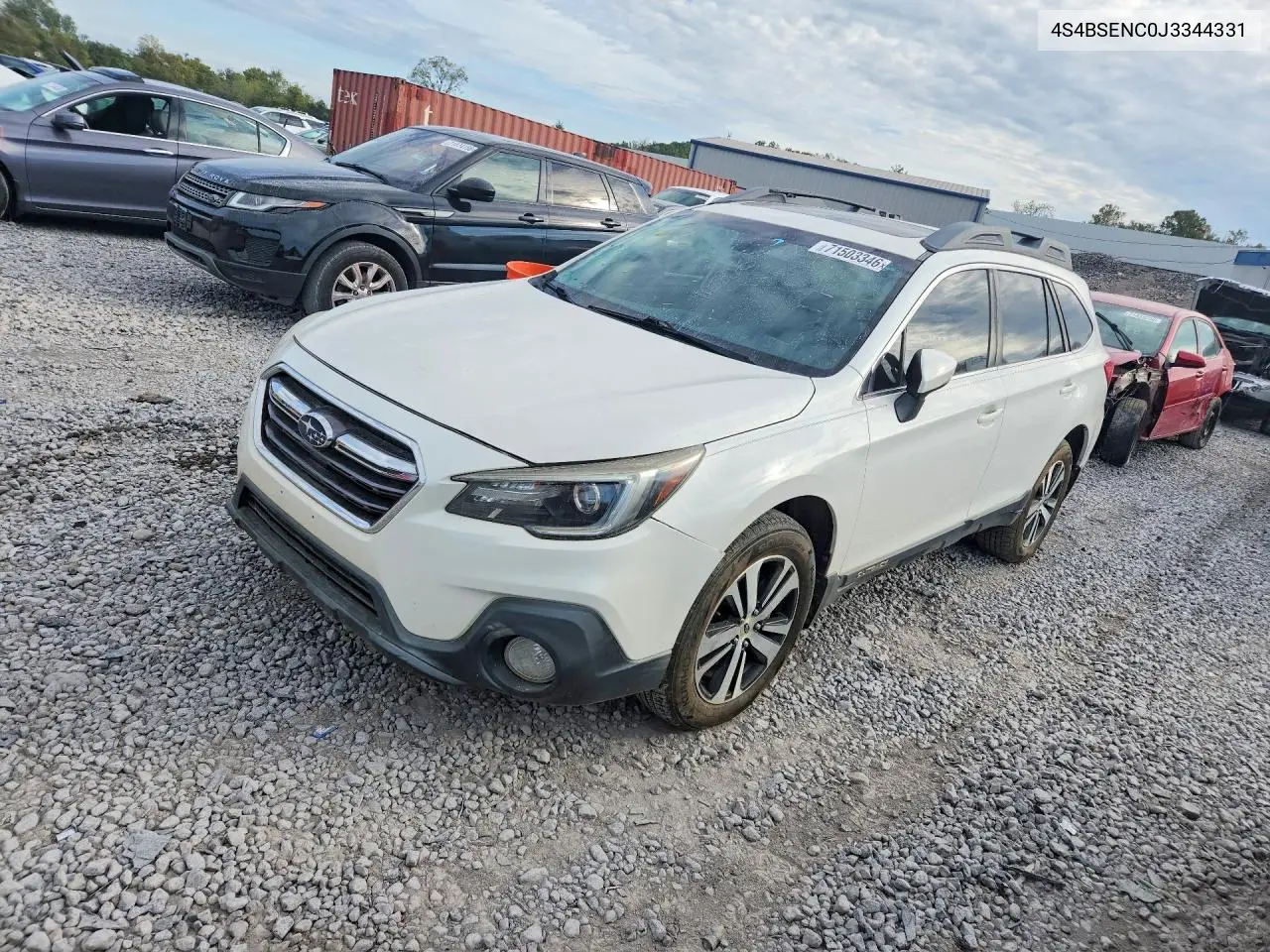 SUBARU OUTBACK 2018, VIN 4S4BSENC0J3344331