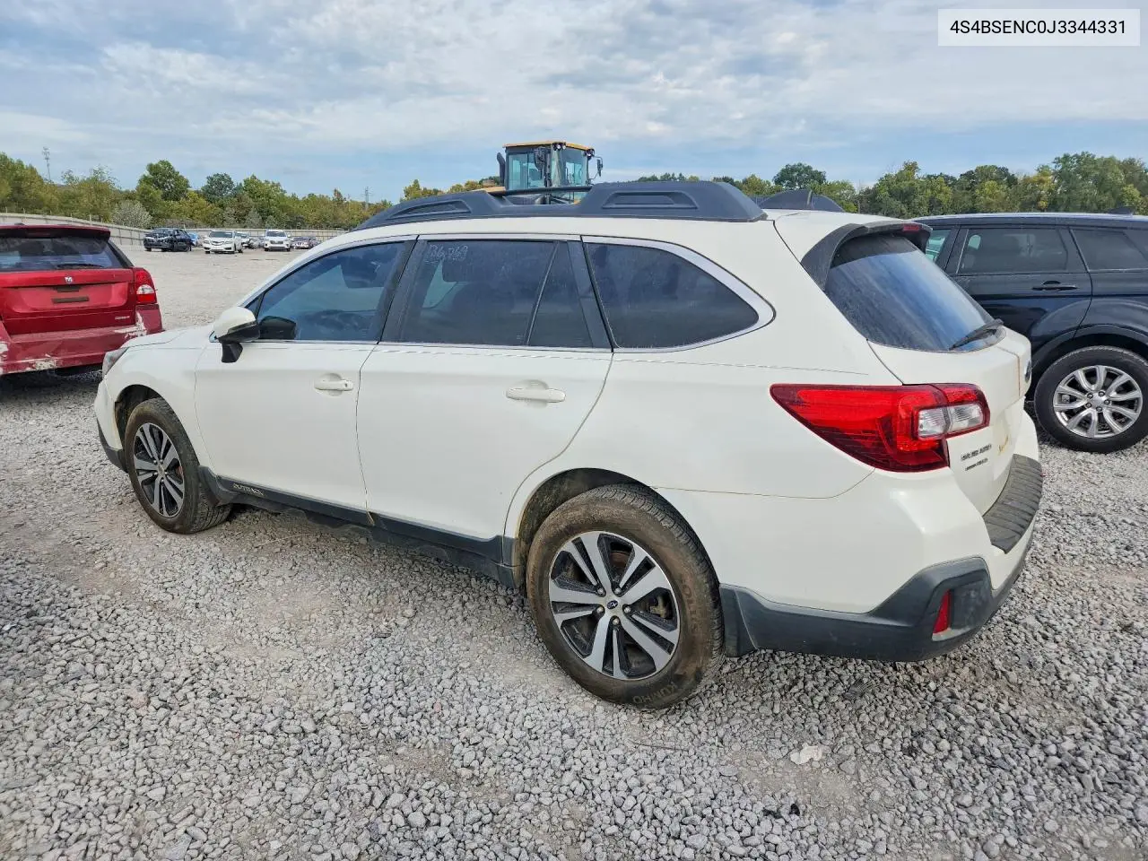 2018 SUBARU OUTBACK VIN 4S4BSENC0J3344331 — фото 2