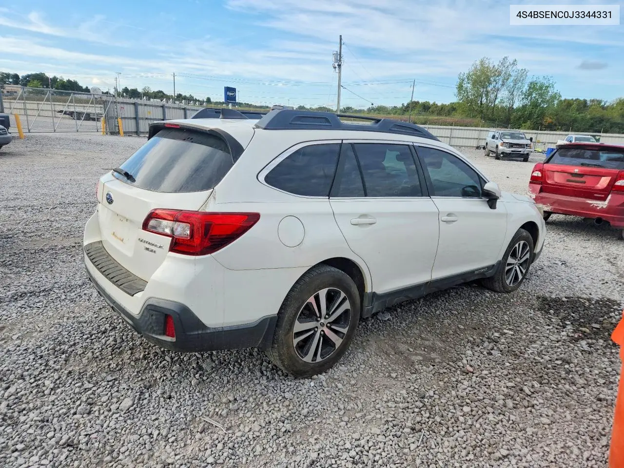 2018 SUBARU OUTBACK VIN 4S4BSENC0J3344331 — фото 3
