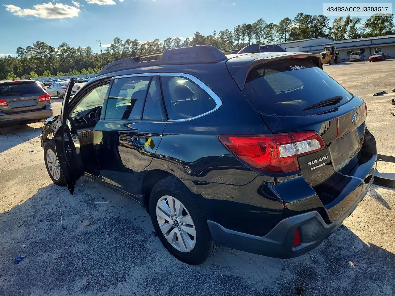 2018 SUBARU OUTBACK VIN 4S4BSACC2J3303517 — фото 2