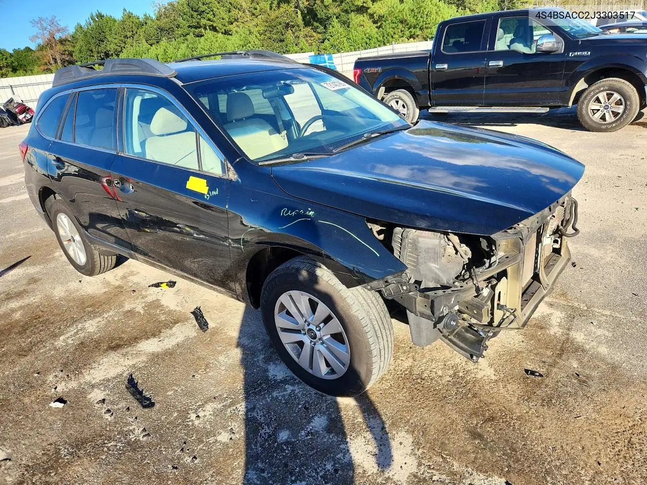 2018 SUBARU OUTBACK VIN 4S4BSACC2J3303517 — фото 4