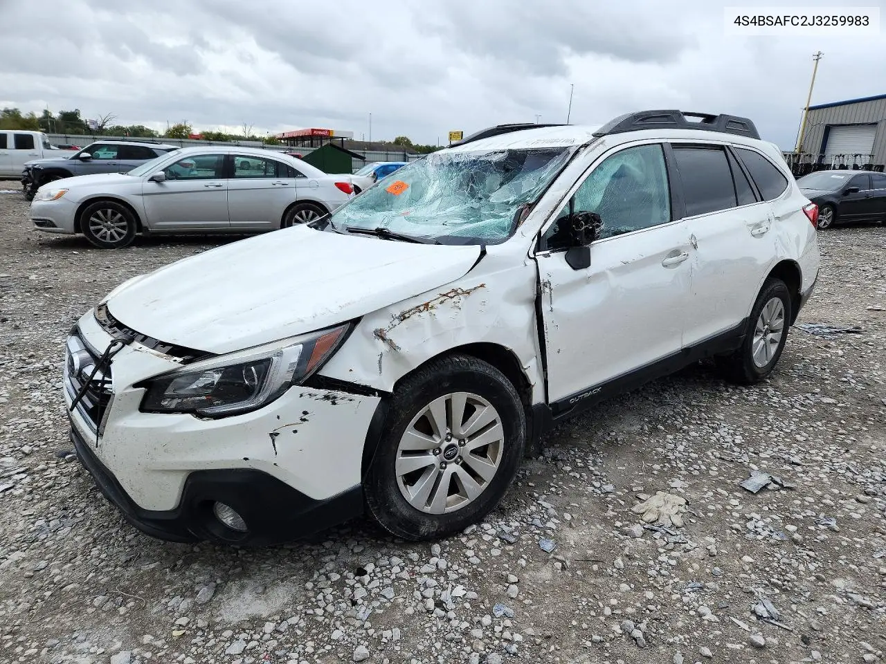 SUBARU OUTBACK 2018, VIN 4S4BSAFC2J3259983