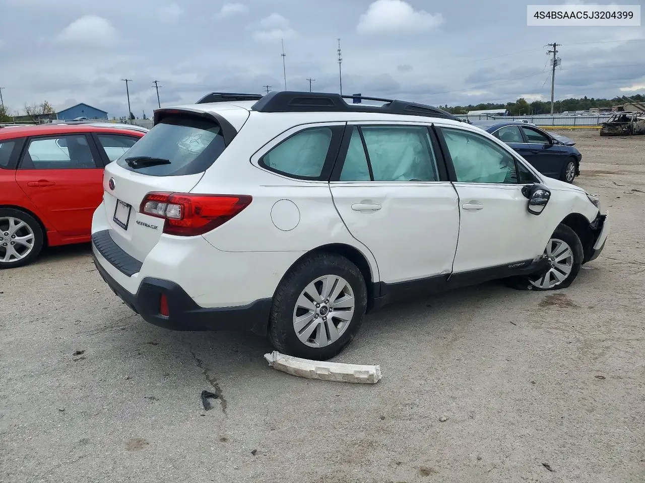 2018 SUBARU OUTBACK VIN 4S4BSAAC5J3204399 — фото 3