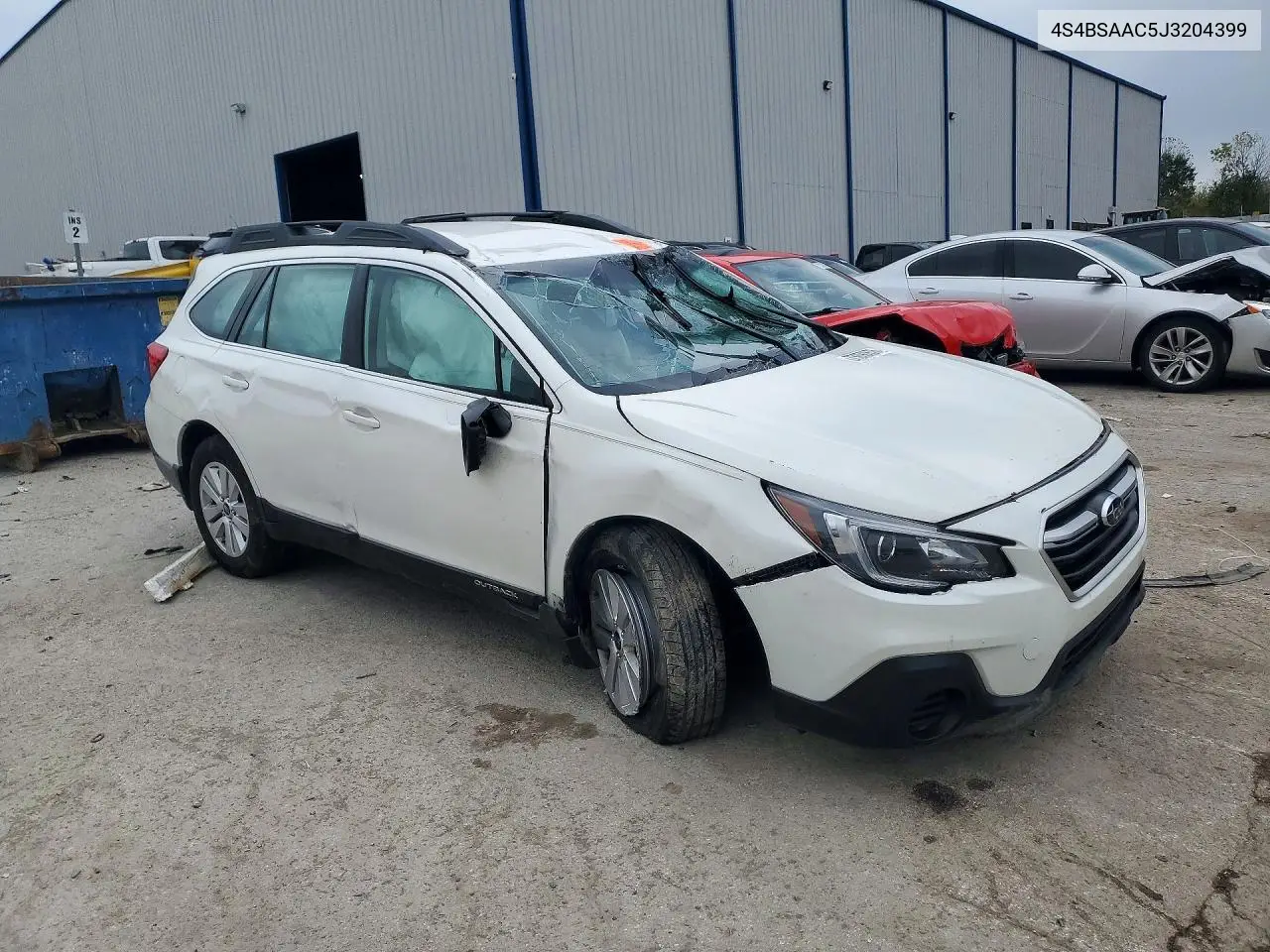 2018 SUBARU OUTBACK VIN 4S4BSAAC5J3204399 — фото 4