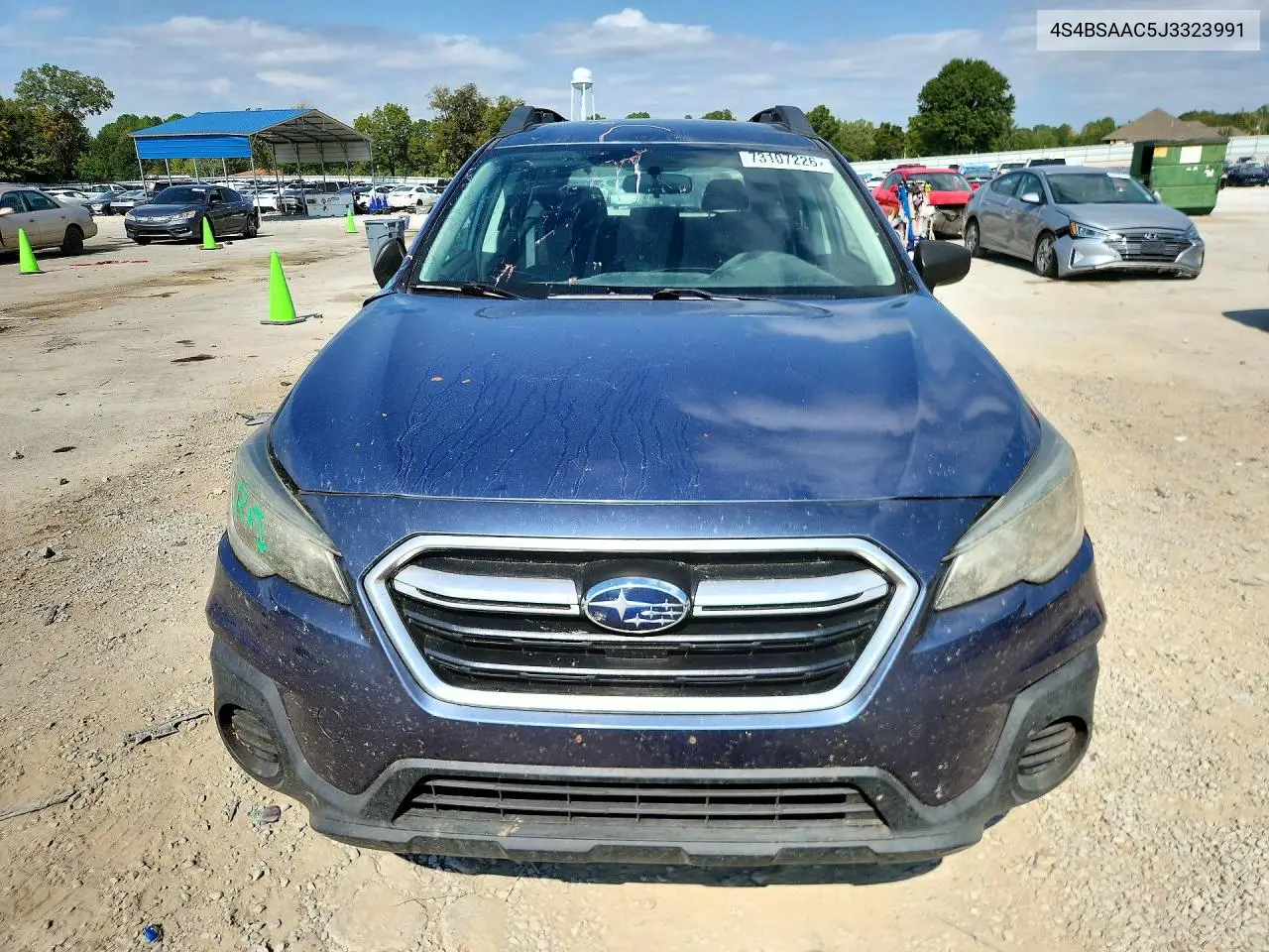 2018 SUBARU OUTBACK VIN 4S4BSAAC5J3323991 — фото 5