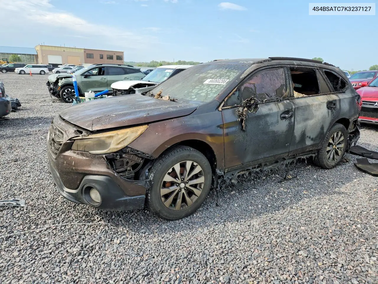 SUBARU OUTBACK 2019, VIN 4S4BSATC7K3237127
