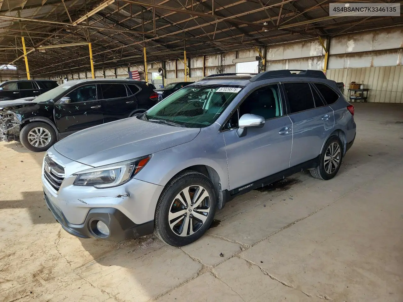 SUBARU OUTBACK 2019, VIN 4S4BSANC7K3346135