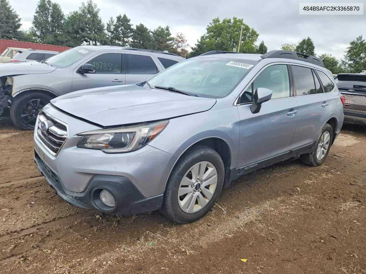 SUBARU OUTBACK 2019, VIN 4S4BSAFC2K3365870