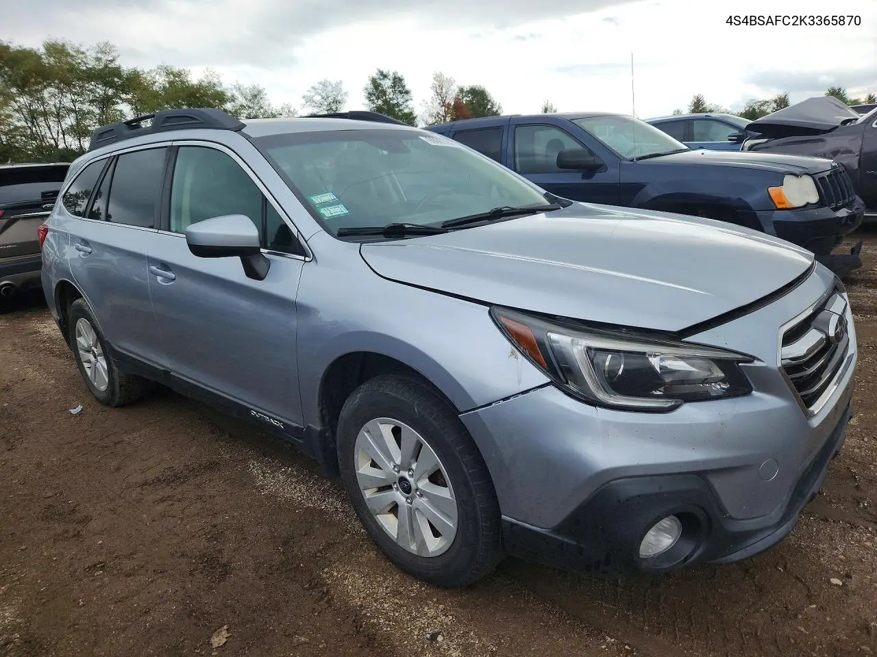 2019 SUBARU OUTBACK VIN 4S4BSAFC2K3365870 — фото 4