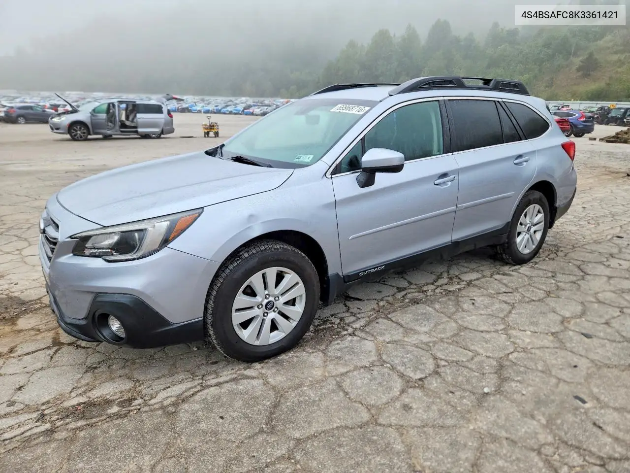 SUBARU OUTBACK 2019, VIN 4S4BSAFC8K3361421