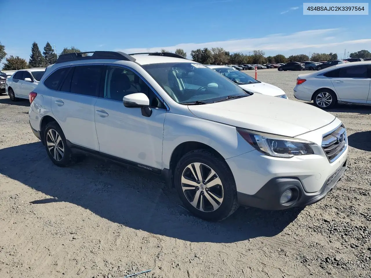 2019 SUBARU OUTBACK VIN 4S4BSAJC2K3397564 — фото 4