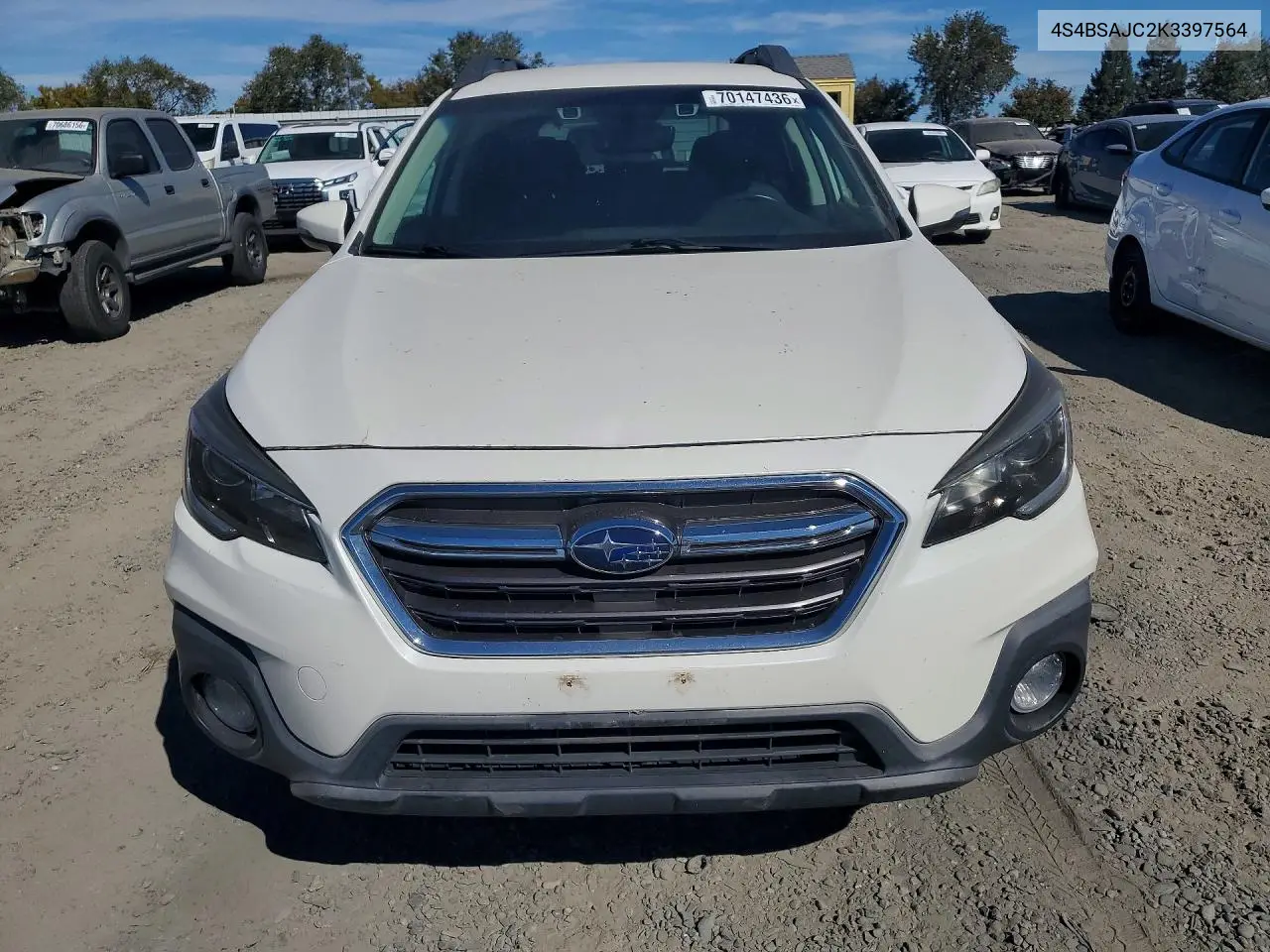 2019 SUBARU OUTBACK VIN 4S4BSAJC2K3397564 — фото 5