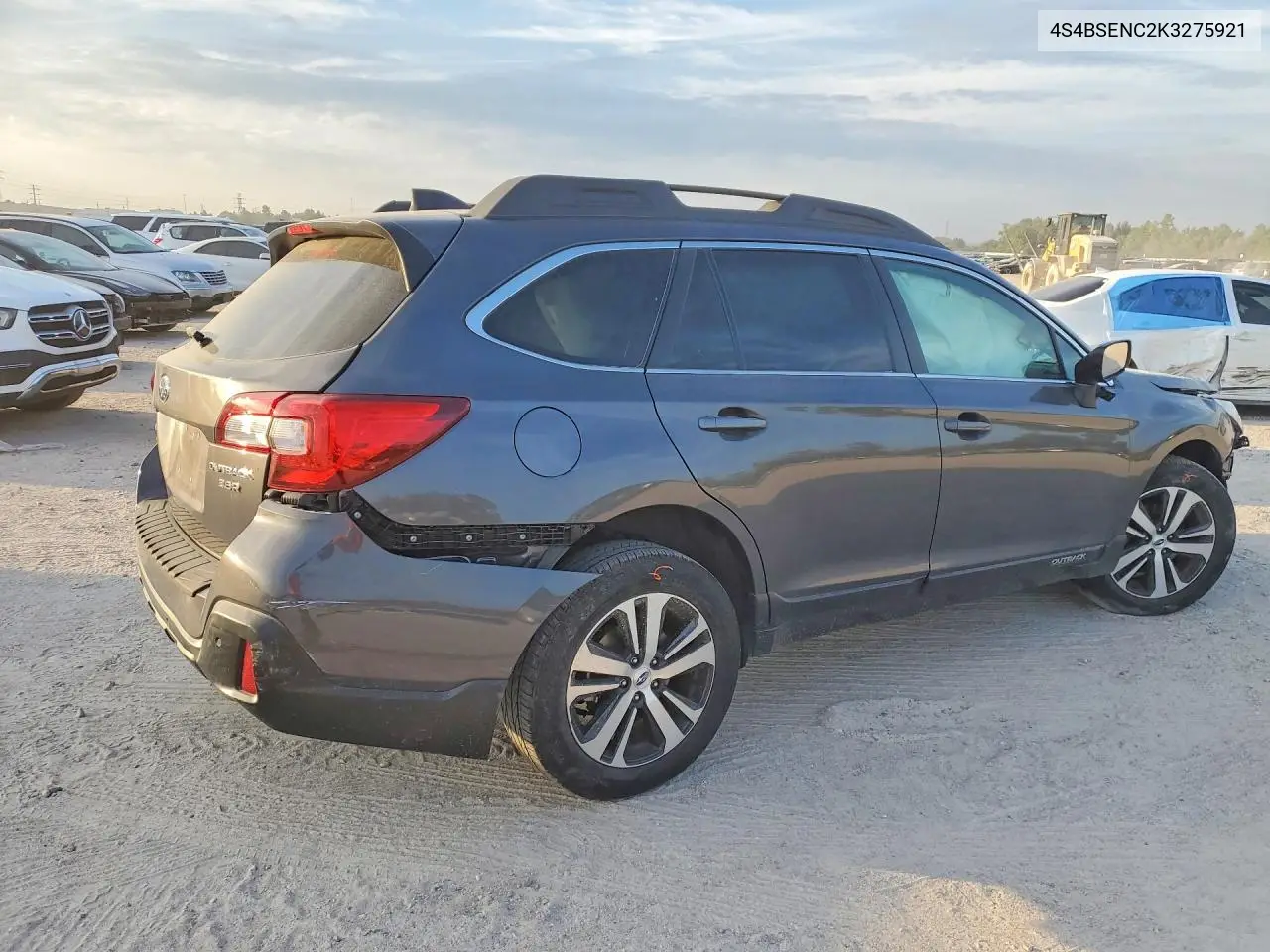 2019 SUBARU OUTBACK VIN 4S4BSENC2K3275921 — фото 3