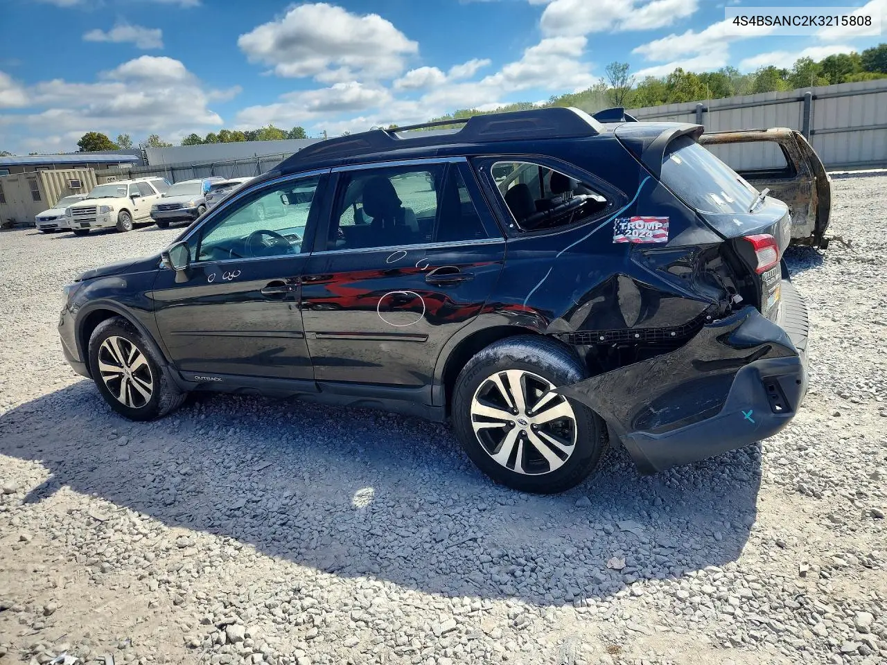 2019 SUBARU OUTBACK VIN 4S4BSANC2K3215808 — фото 2