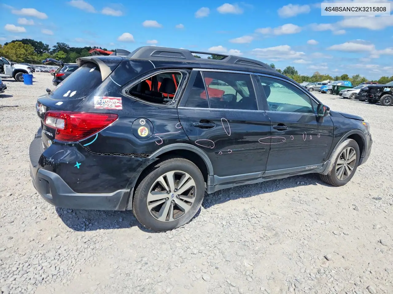 2019 SUBARU OUTBACK VIN 4S4BSANC2K3215808 — фото 3