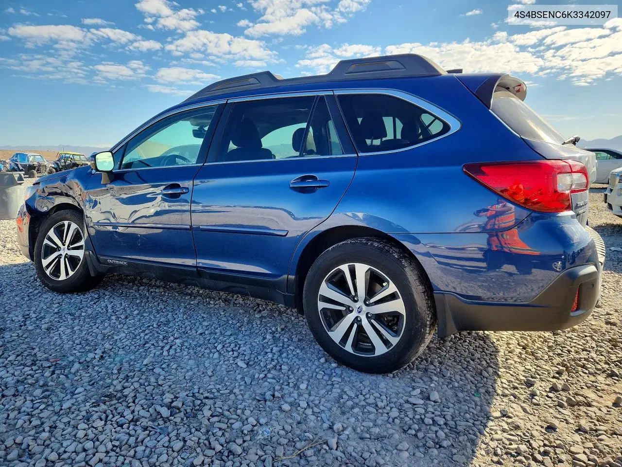 2019 SUBARU OUTBACK VIN 4S4BSENC6K3342097 — фото 2