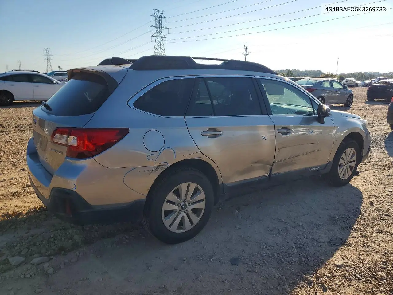 2019 SUBARU OUTBACK VIN 4S4BSAFC5K3269733 — фото 3