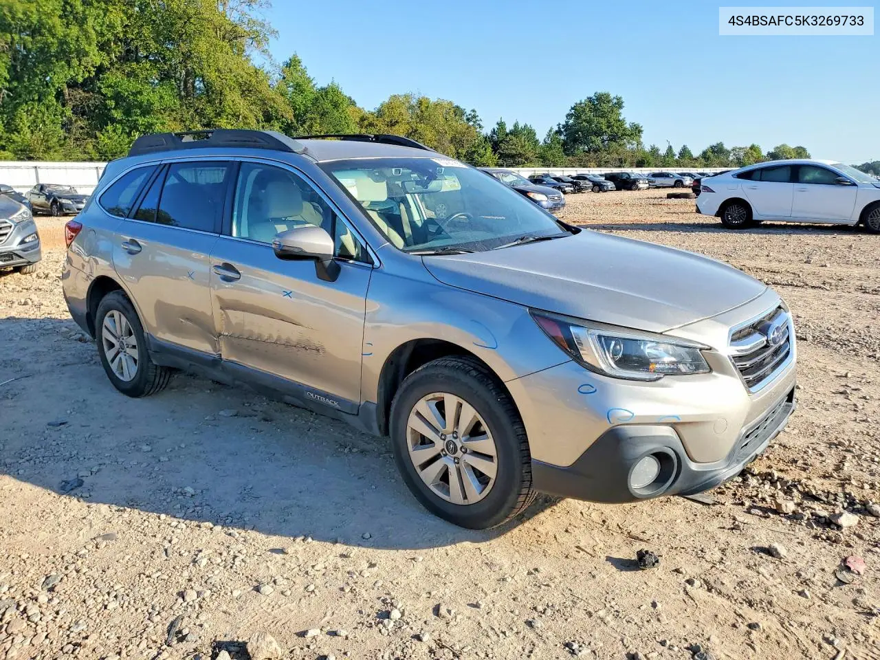 2019 SUBARU OUTBACK VIN 4S4BSAFC5K3269733 — фото 4