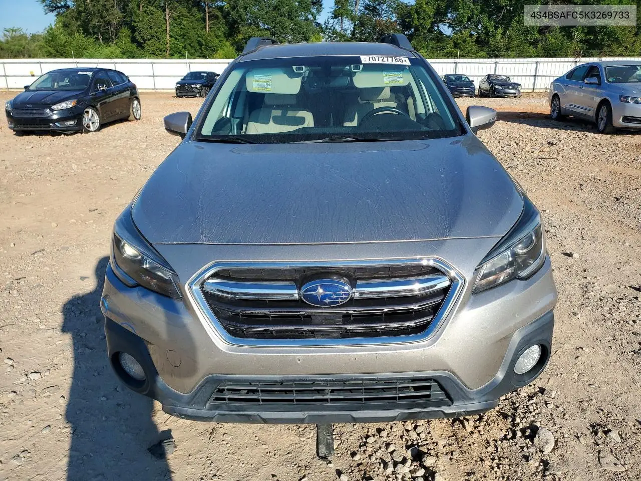 2019 SUBARU OUTBACK VIN 4S4BSAFC5K3269733 — фото 5