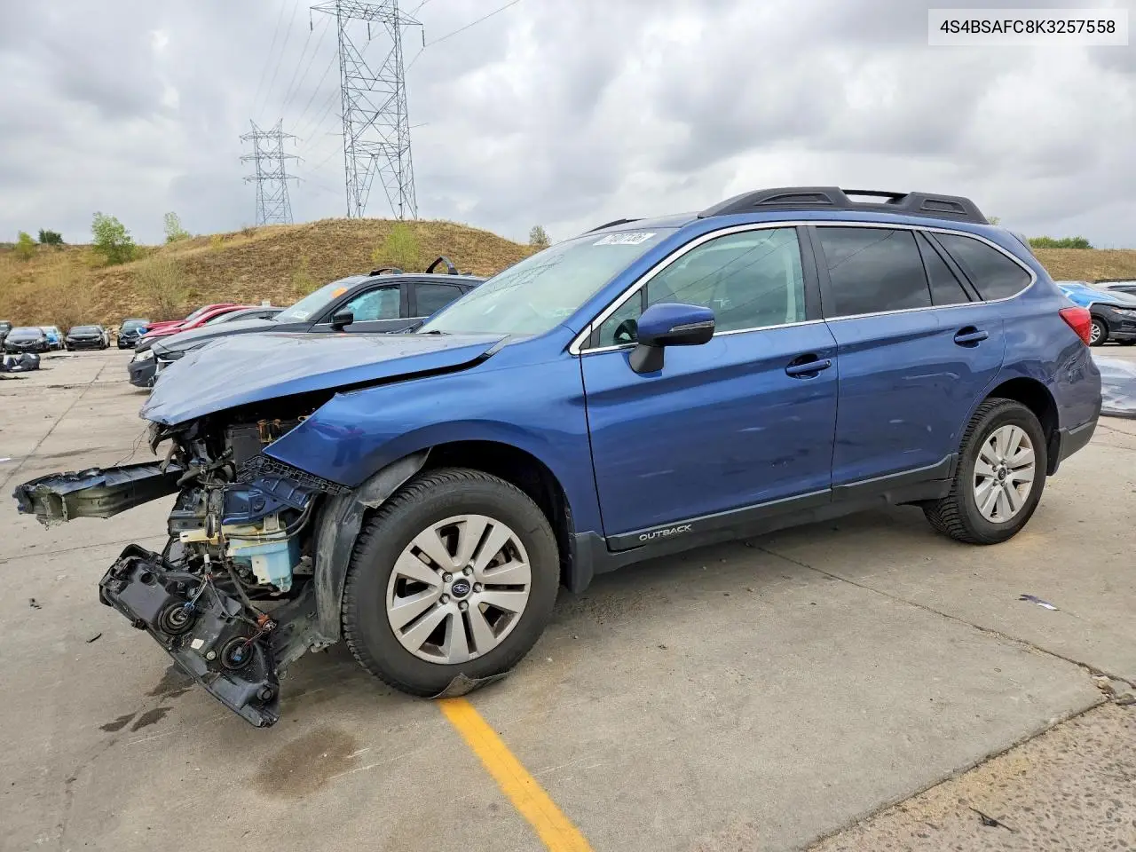 SUBARU OUTBACK 2019, VIN 4S4BSAFC8K3257558