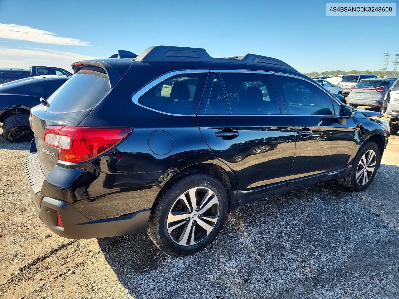 2019 SUBARU OUTBACK VIN 4S4BSANC0K3248600 — фото 4