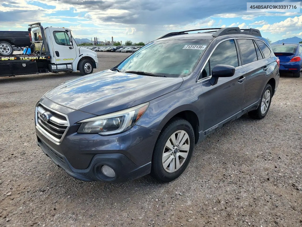 SUBARU OUTBACK 2019, VIN 4S4BSAFC9K3331716