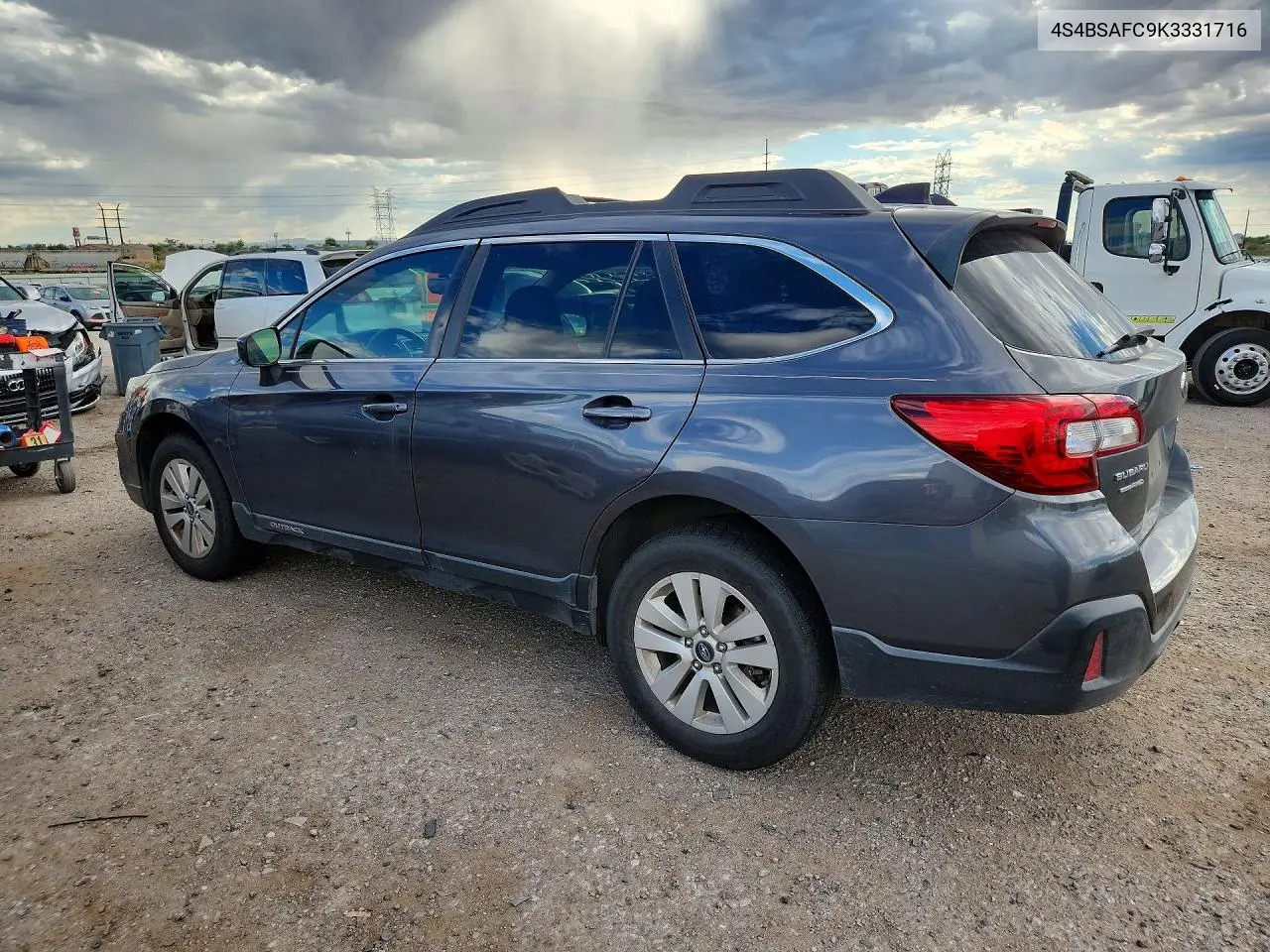 2019 SUBARU OUTBACK VIN 4S4BSAFC9K3331716 — фото 2
