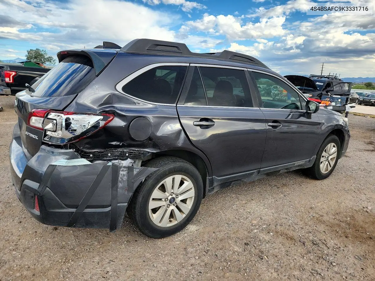 2019 SUBARU OUTBACK VIN 4S4BSAFC9K3331716 — фото 3