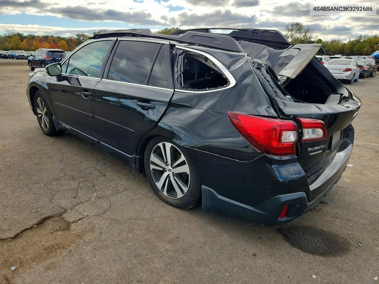 2019 SUBARU OUTBACK VIN 4S4BSANC3K3292686 — фото 2