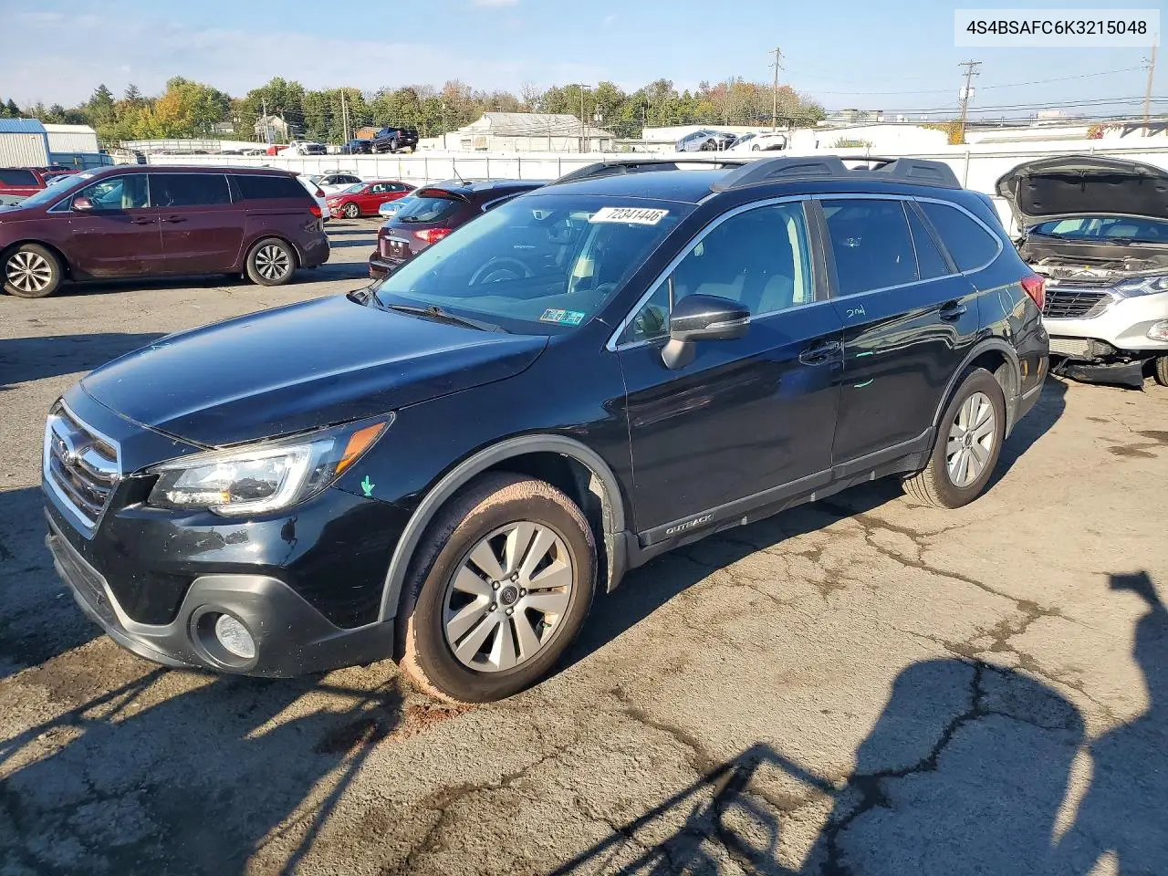 SUBARU OUTBACK 2019, VIN 4S4BSAFC6K3215048