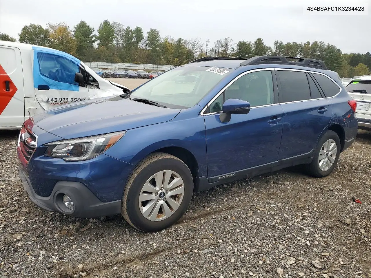 SUBARU OUTBACK 2019, VIN 4S4BSAFC1K3234428
