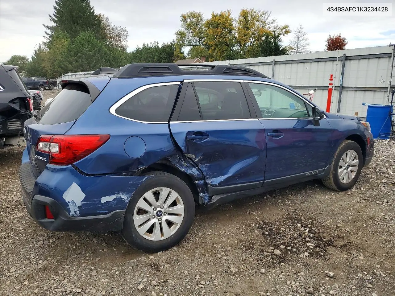 2019 SUBARU OUTBACK VIN 4S4BSAFC1K3234428 — фото 3