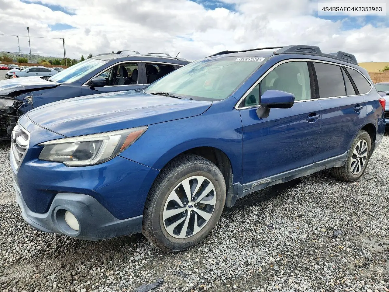 SUBARU OUTBACK 2019, VIN 4S4BSAFC4K3353963