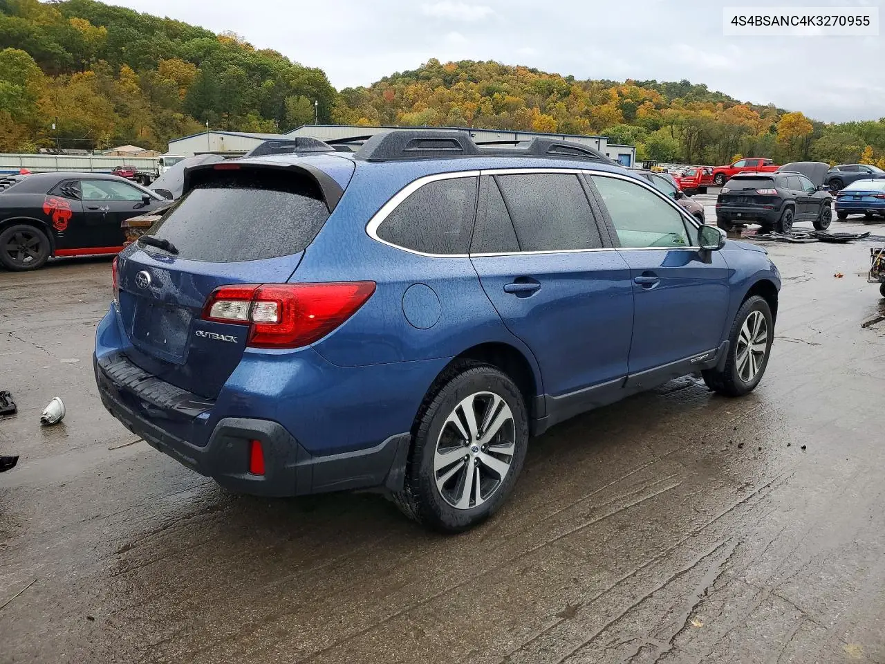 2019 SUBARU OUTBACK VIN 4S4BSANC4K3270955 — фото 3