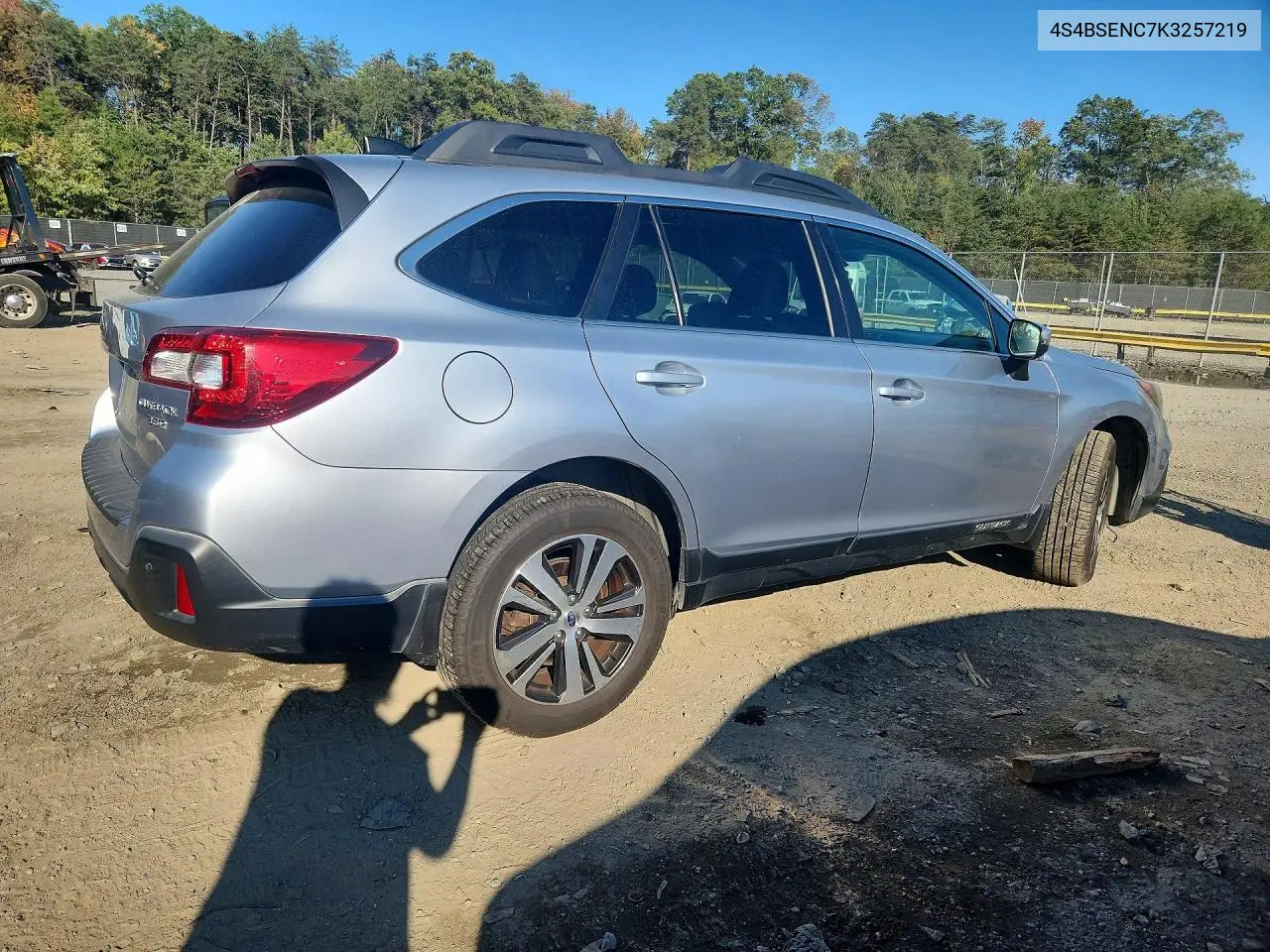 2019 SUBARU OUTBACK VIN 4S4BSENC7K3257219 — фото 3